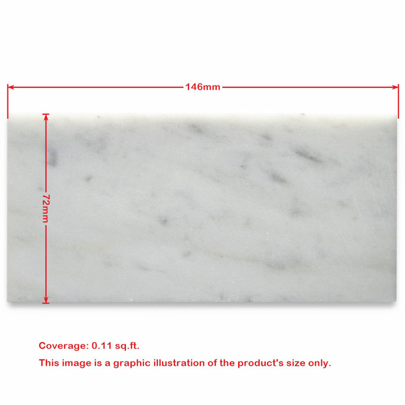 3" x 6" Marble Subway Tile