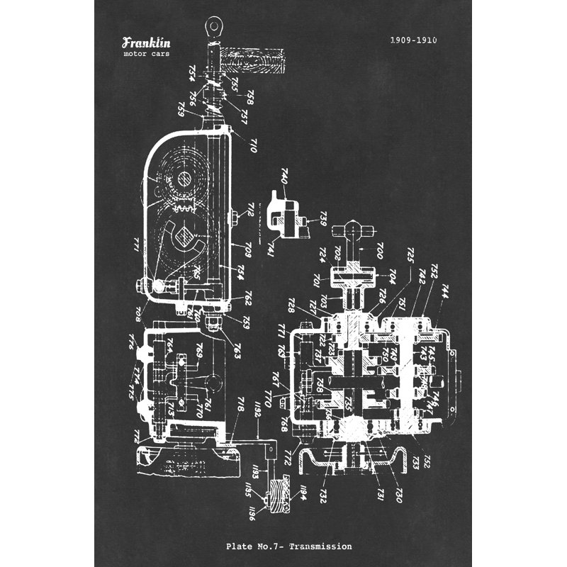 Franklin Car I by Annie Warren - Wrapped Canvas Print, 46cm H x 30cm W x 3.8cm D