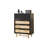 Modern Black Solid Wood Accent Cabinet