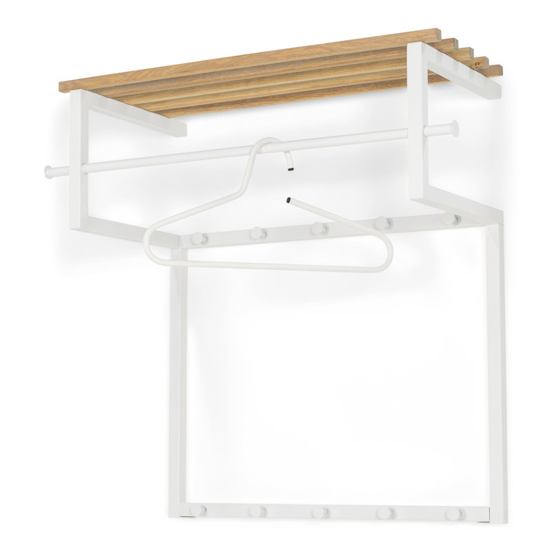 Rizzoli 75cm Coat Rack, Textured White