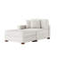 Chaise longue modulaire rembourrée en velours côtelé beige avec accoudoirs et coussins décoratifs-1679671580-1679671554