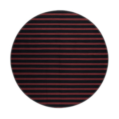 HorizontalStripes Gray Indoor and Outdoor Area Rug