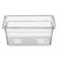 Récipient de rangement pour aliments 1/3 de taille restaurantware-met lux, 1 boîte de preuve profonde de 6 pouces - rectangulaire, mesures graduées, récipient de rangement en plastique transparent de qualité alimentaire, lavable à la vaisselle, couvercles vendus séparément