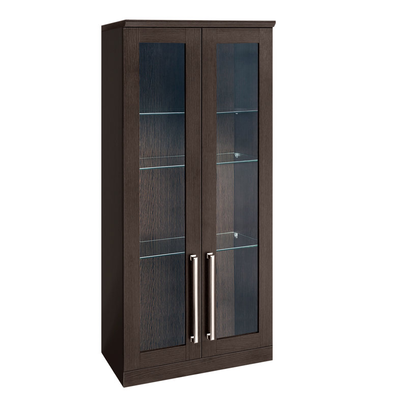 Home Bar Wall Mounted Display Stand, Espresso