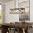 Gatlin 4 - Light Kitchen island linearPendant with Wood Accents-1430701870-1430701871