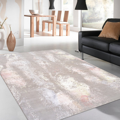 Hand Knotted Wool Abstract Indoor Rug