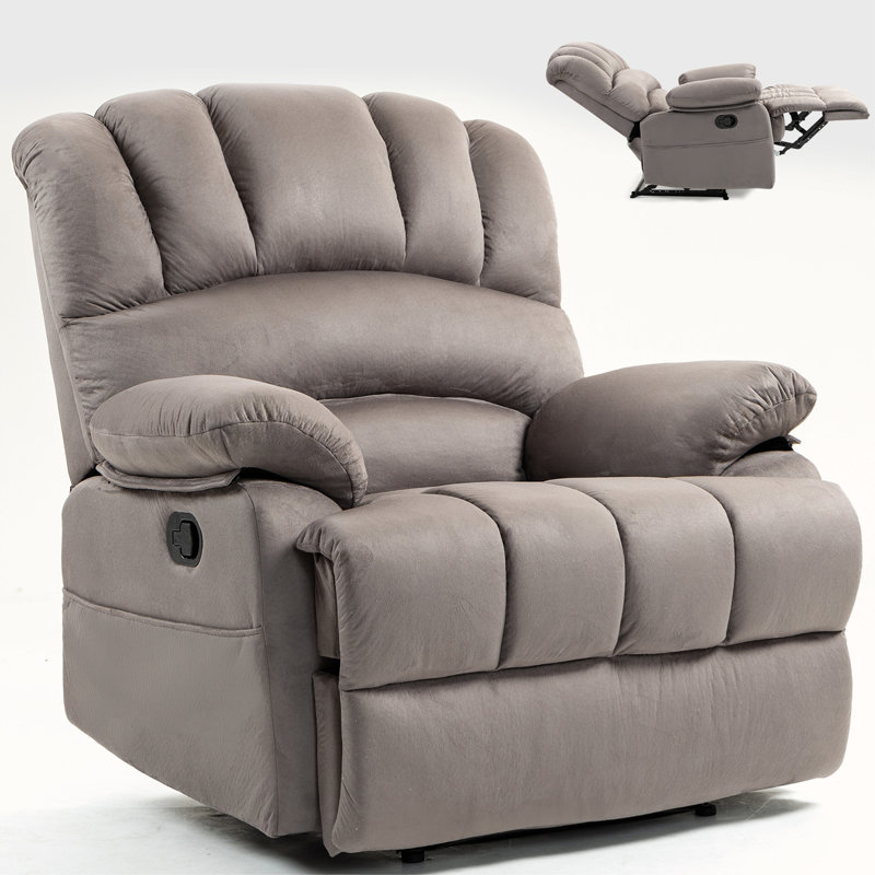 Fauteuil inclinable Waynette, Tissu gris-brun