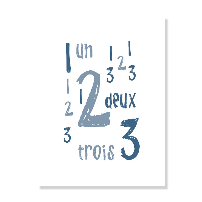 Impression sur papier français, H 16 po x l 12 po x P 1 po, Papier