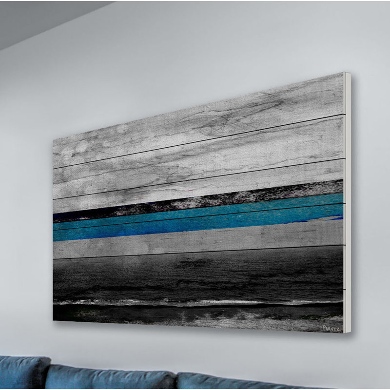 Ocean Blues " Tamula " by Parvez Taj, 40" H x 60" W x 1.5" D