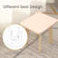 Ensemble de table pour tout-petits en bois et 4 chaises, ensemble de table d'activités pour enfants-9849772