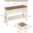 47in Farmhouse Narrow Console Table, Entryway Sofa Table with Drawers & Bottom Shelf