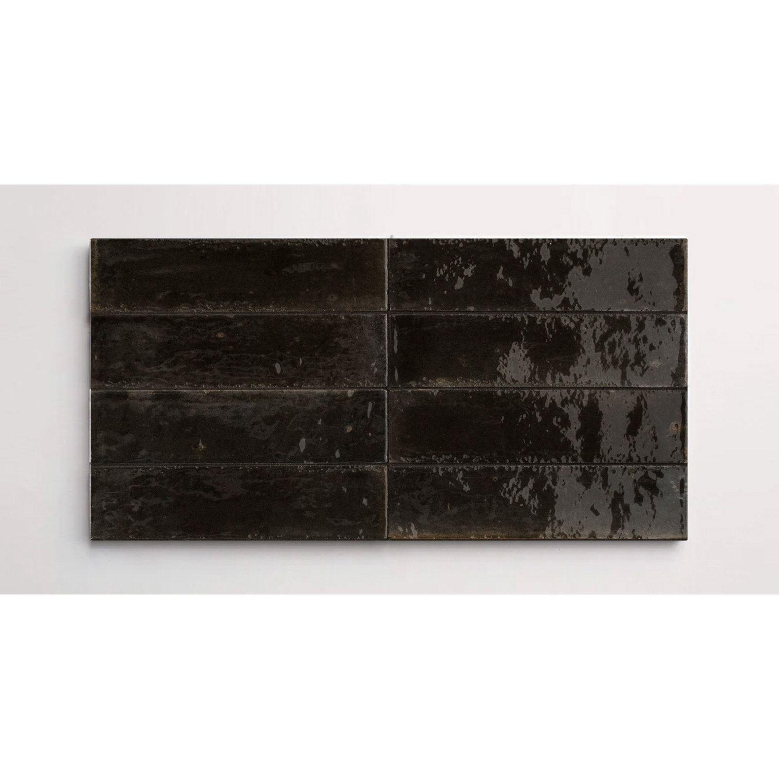 Flatiron 2 3/8" x 9 7/16" Glossy, Nero
