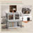 3 Stackable Storage Bins w/ Lids, Wheels, Collapsible, 18 gal