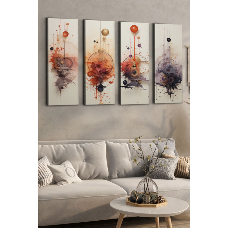 Decorative Canvas Painting (4 Pieces)