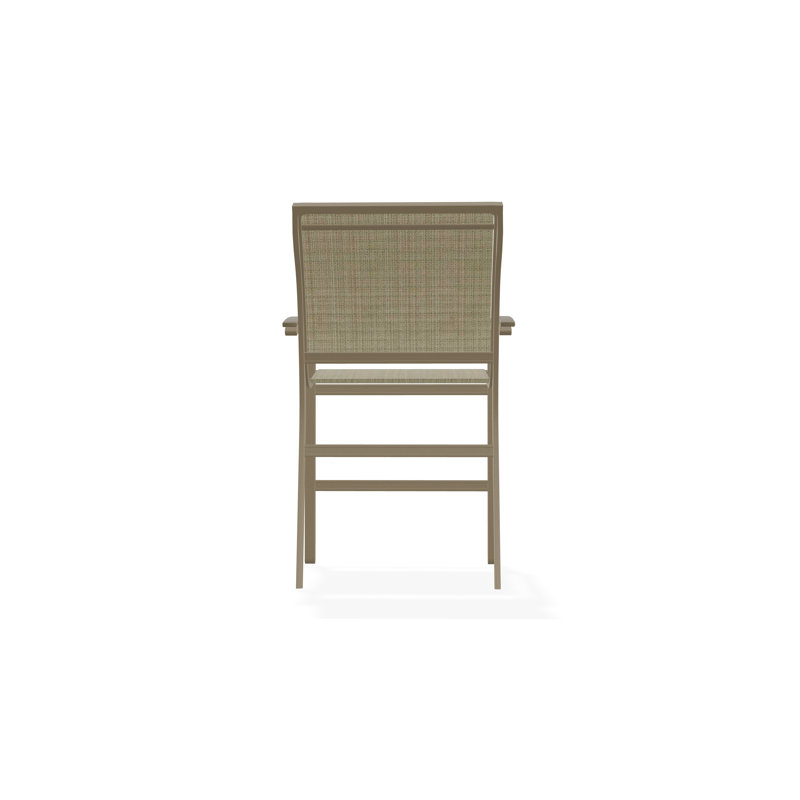 Chaise de café empilable en aluminium Bazza, Bois de plage, Pierre Elevation