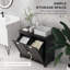 Armoire à linge inclinable avec panier à 2 compartiments pour salle de bain Modern-742442256