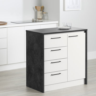 Petit îlot de cuisine compact avec rangement Myro