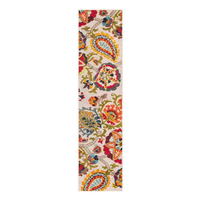 Tapis Bungalow Rose Nahla Caimin, Tapis de couloir 2 pi x 8 pi