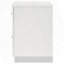 Table de chevet blanche 2 tiroirs ultrabrillante