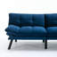 Lit pliant moderne, bleu marine, pièces ajustables, lit bleu pour petit appartement avec accoudoirs doux et lisses, pièce