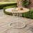 47-Inch Farmhouse Rustic Round Dining Table For 4, Natural Textured Solid Wooden Tabletop With Smooth Waterproof Anti-Scratch Easy-To-Clean Surface-2033947841