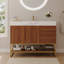 Meuble-lavabo autoportant moderne 36 po avec lavabo en céramique sans soudure et plateau en pierre frittée-51461681-51461682