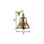 Last Orders Bell Wall Mounted Nautical Themed Brass Ship Bell Hanging Doorbell Home Bar Accessories