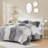 Modern Ombre Shaggy Bedding Sets, Polyester Comforter For Home