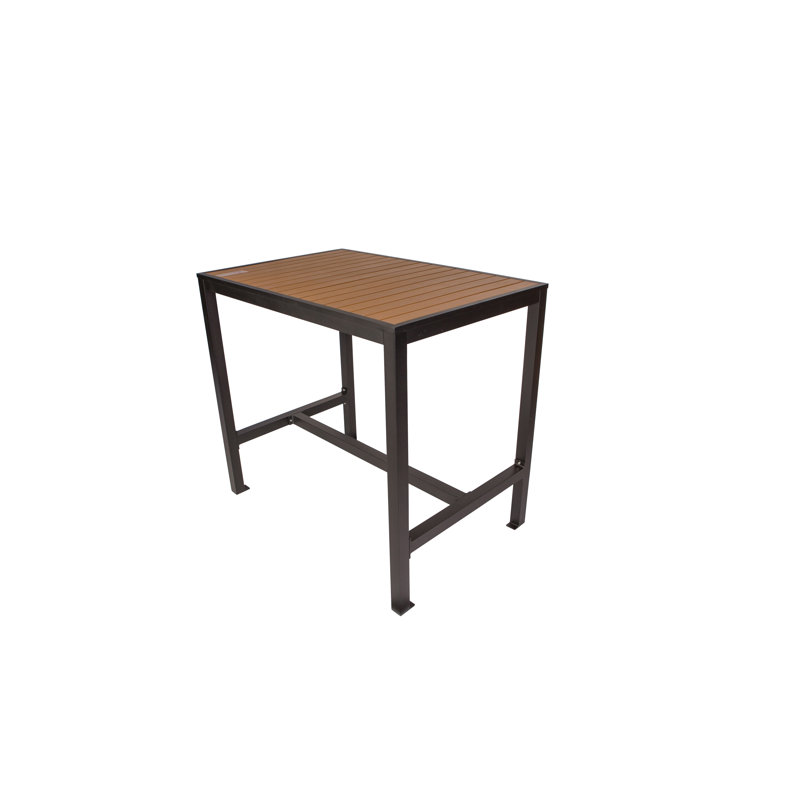 Table rectangulaire Longport BFM, H 41,75 po x l 71 po x P 35 po, Brun / Noir