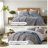 Boho Floral Bedding Sets, Polyester, Reversible Quilt, All-season Comfort