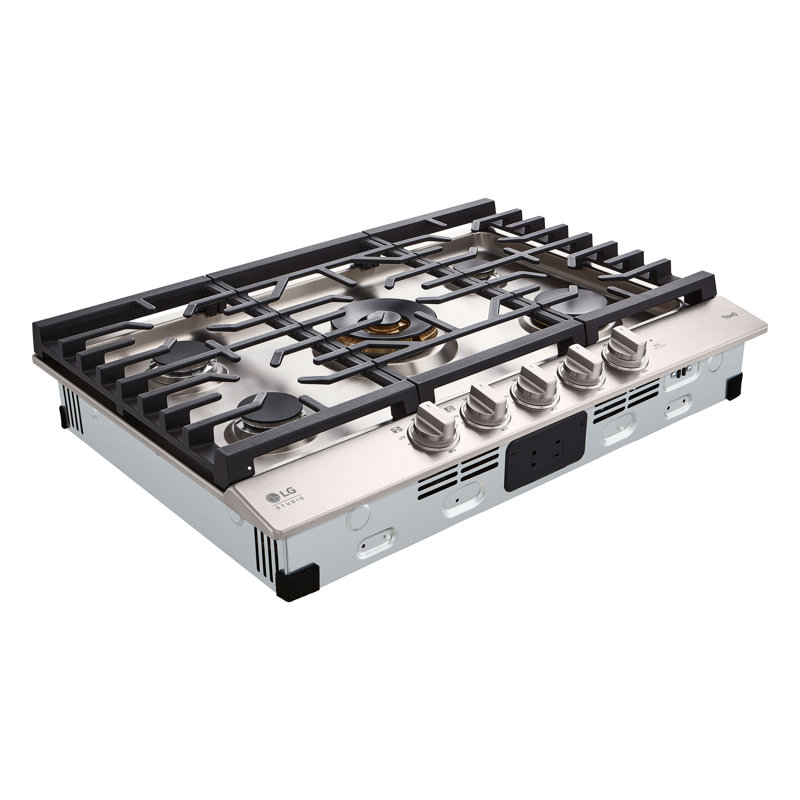 30" Natural Gas Cooktop with 5 Burners, Light Bronze