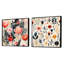 Auguste - Ensemble de 2 collages carrés botaniques abstraits-102163464-102163468