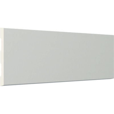 SAMPLE - Endurathane Traditional Flat Trim, 3 7/8"H x 3/8"P x 12"L, Factory Primed