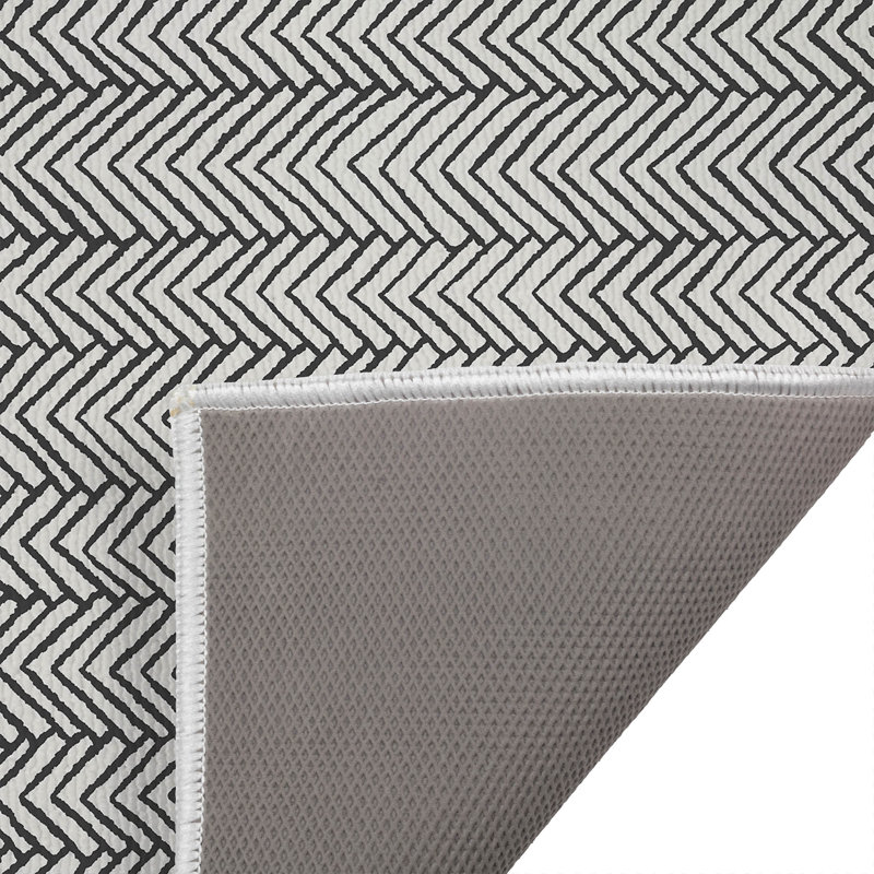 Paillasson à chevrons, L 17 po x L 24 po, Gris anthracite