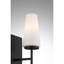 Applique murale 1 lumière Meridian en noir mat-919927380