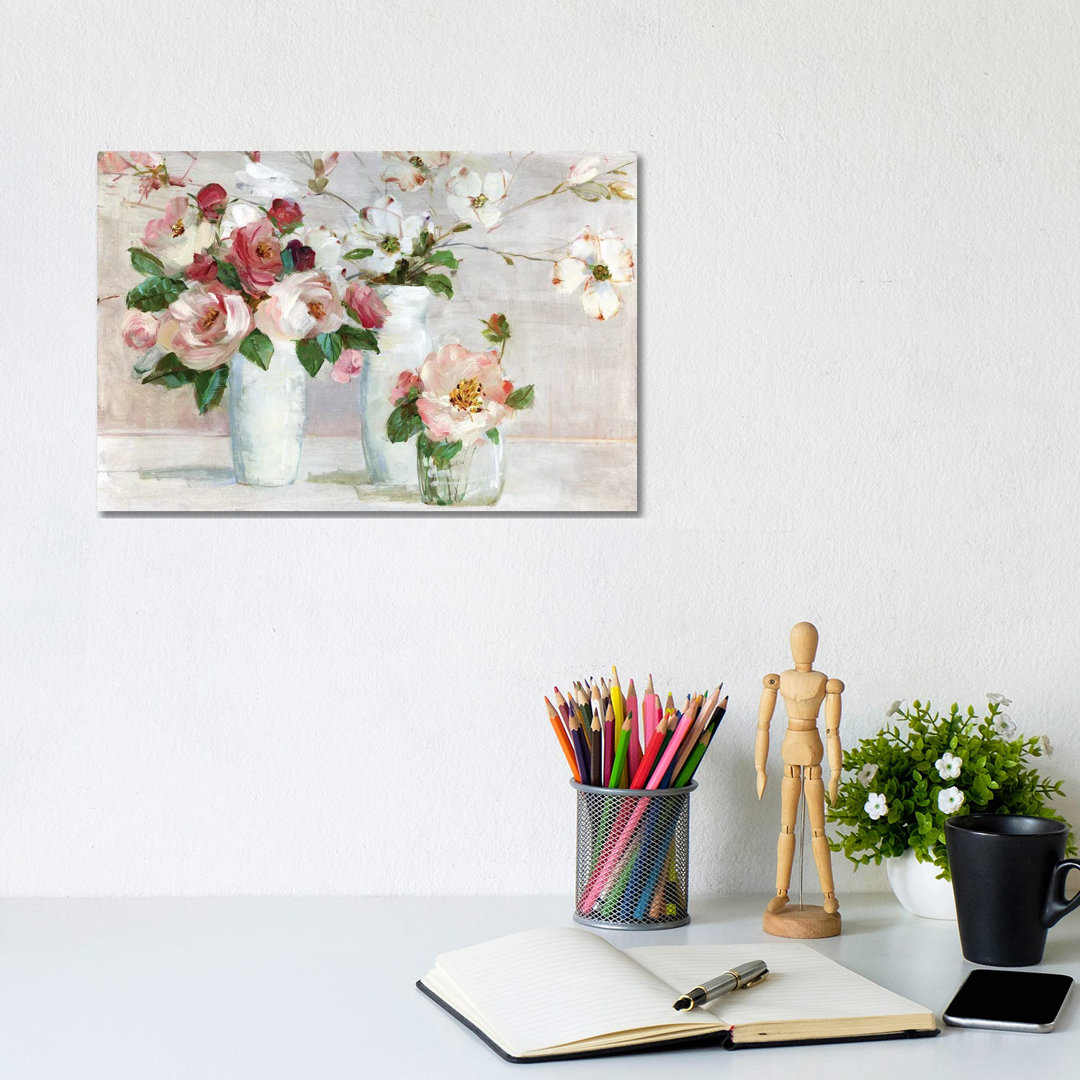 Shades Of Blush von Sally Swatland - Galerie-verpackte Leinwand Giclée