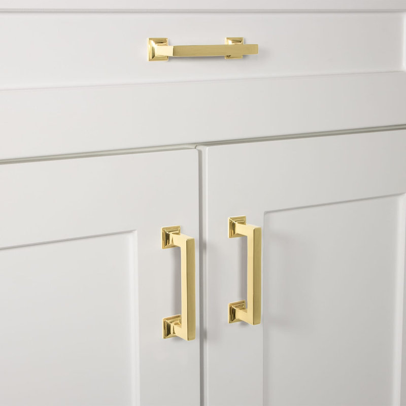 Grandeur Geneva 3" Brass Handle Pull, Lifetime Brass
