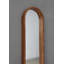 Miroir 9,5 x 2 x 47,2 po avec cadre ovale allongé, brun