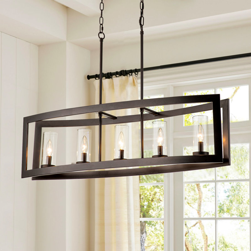 5 - Light Kitchen Island Pendant, Bronze