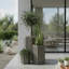 Hexagon Column Planter SM - White-1256475043-1256475052