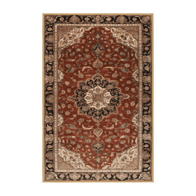 Machine Washable Persian Brown Area Rug