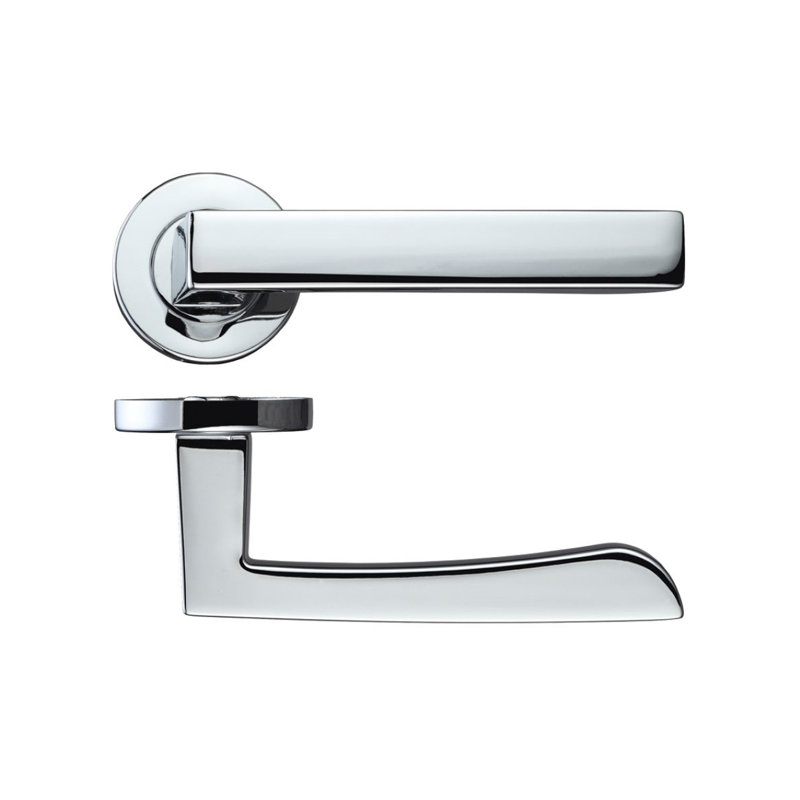 Mensa Passage (Hall & Closet) Door Handle Kit, Polished Chrome