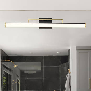 Orren Ellis Essinger 3 - Light Black/Brass LED Vanity Light