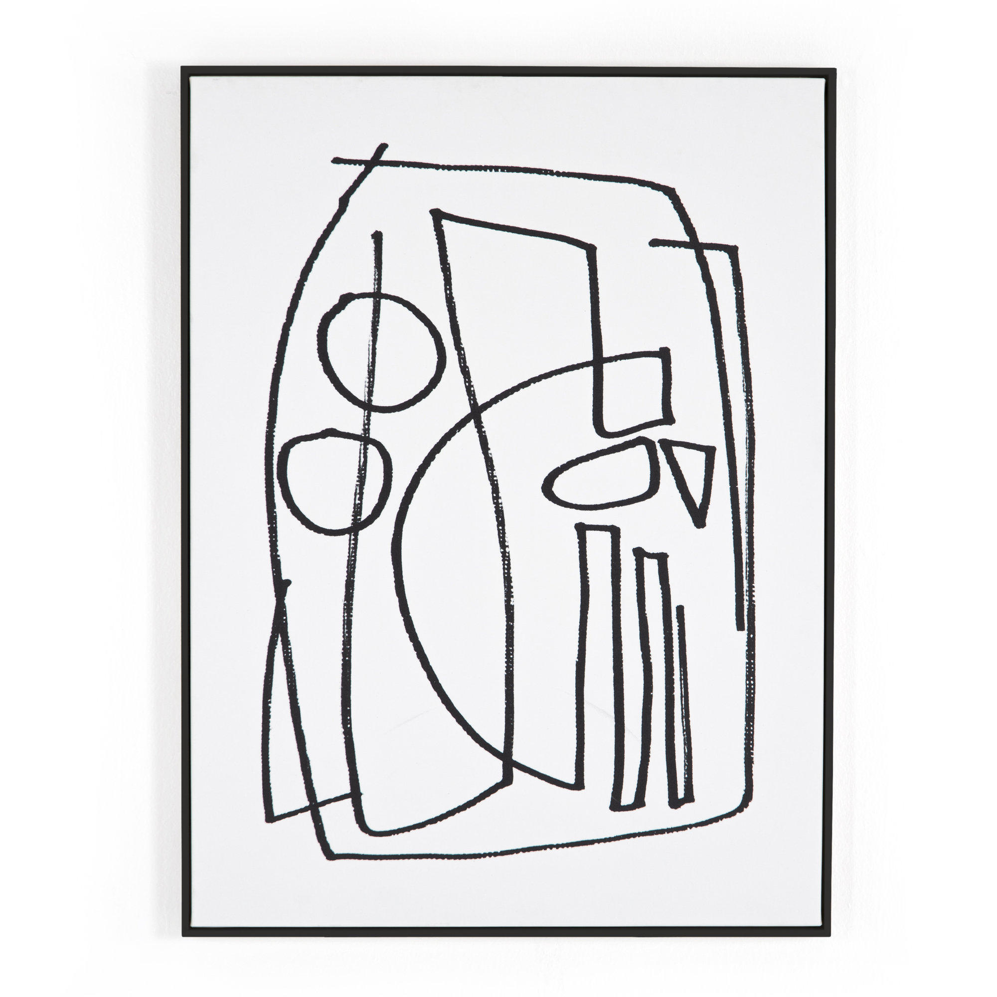 Stark 2 by Dan Hobday, Black Floater Framed, 48" H x 36" W x 2" D