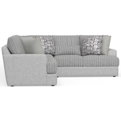 Titan - Canapé modulaire 2 pièces avec sièges confortables et 8 coussins décoratifs inclus