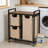 3-Compartment Laundry Sorter Hamper With Sliding Bags And Storage Shelf - Durable Metal Frame For Organized Laundry Management