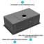 Évier de cuisine encastrable 32 po - 32 po x 19 po x 10 po - Évier de cuisine noir encastrable noir de calibre 16 - Évier de cuisine à cuve simple de profondeur 10 pouces