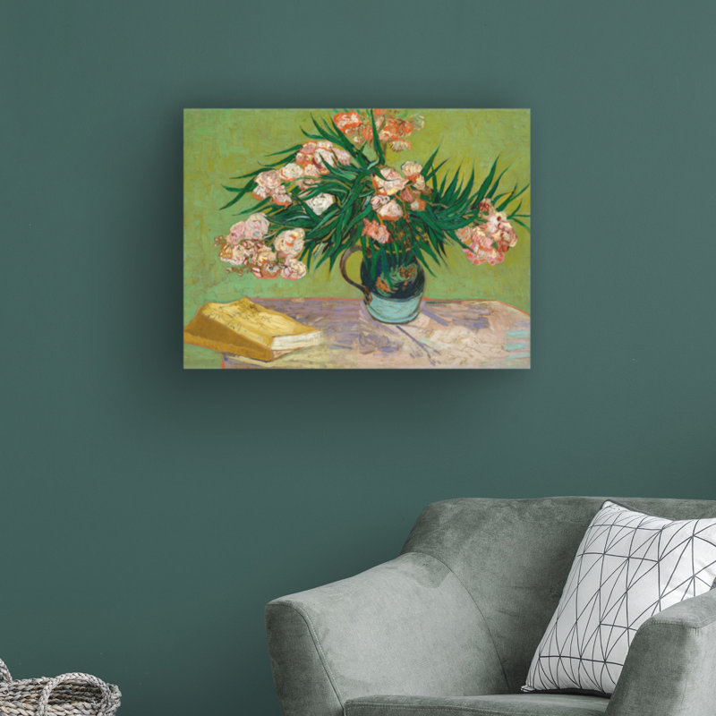 Oleanders 1888 par Vincent Van Gogh - impression sur toile tendue, H 24 po x l 32 po x P 2 po