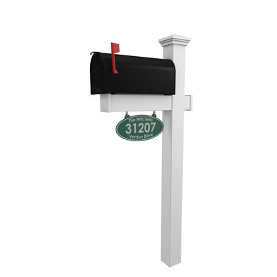 Plastic Post Mounted Mailbox