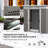 Metal Outdoor Storage Shed w/ Sliding Doors-130785171-130785168